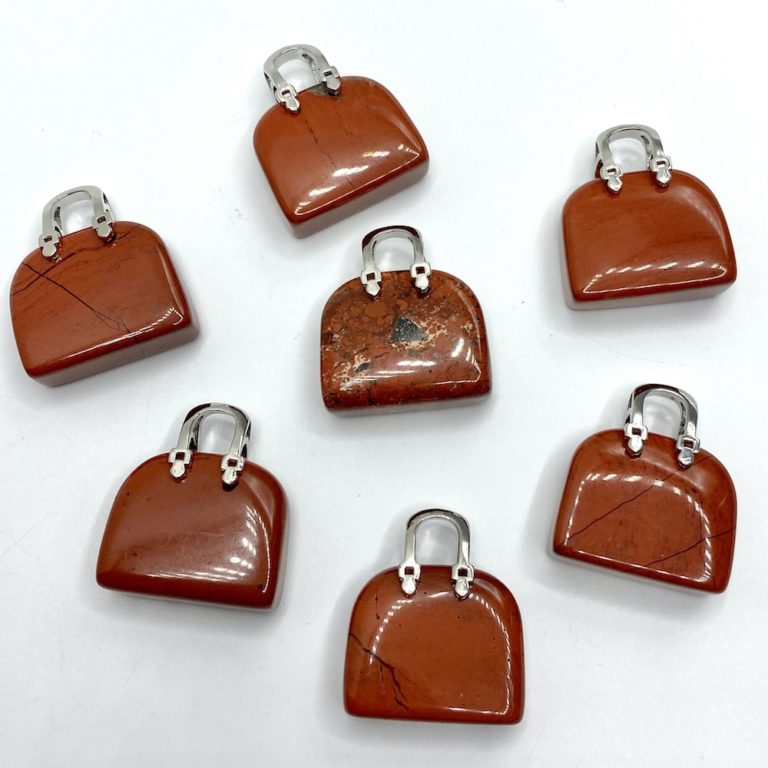 Red Jasper Gemstone Handbag Approx 2.5 x 3cm - Image 2