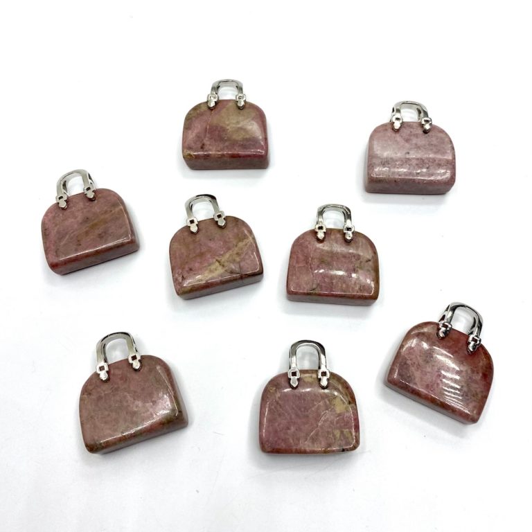 Rhodonite Gemstone Handbag Approx 2.5 x 3cm - Image 2