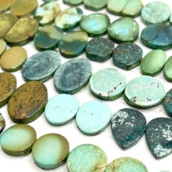 Turquoise Mixed Shape Cabochons Approx 12 - 20mm 2 Piece Pack