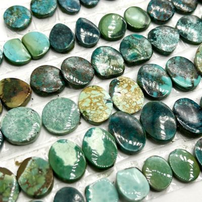 Turquoise Mixed Shape Cabochons Approx 8 - 12mm 2 Piece Pack