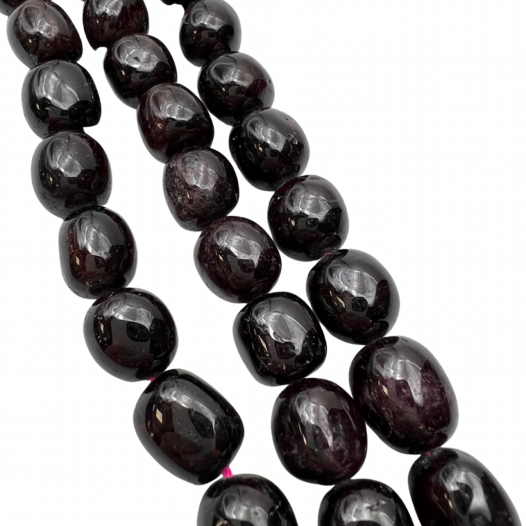 Garnet Large Tumble Approx 12 x 10mm Beads 38cm Strand