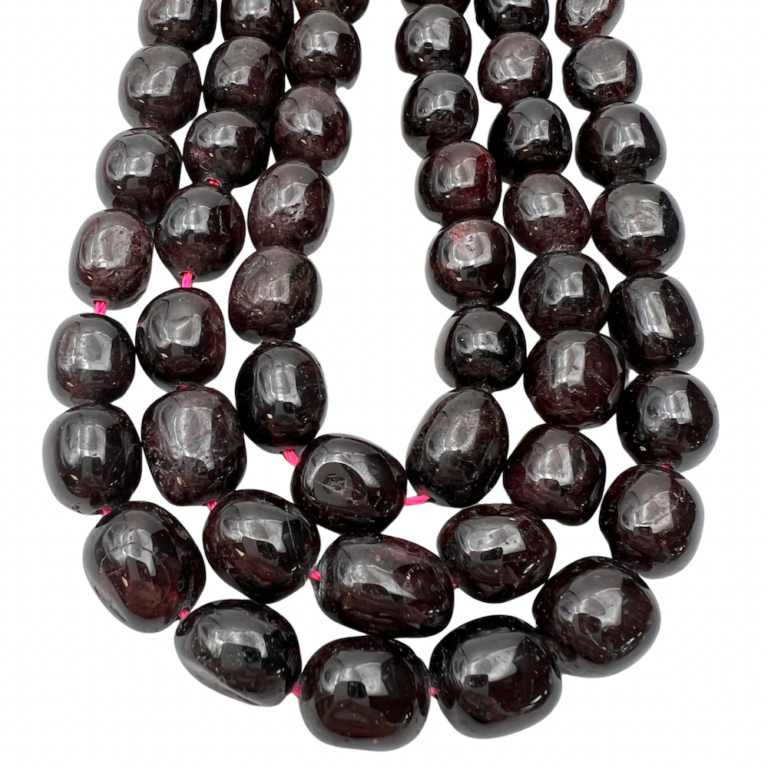 Garnet Large Tumble Approx 12 x 10mm Beads 38cm Strand - Image 3