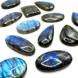 Labradorite Mixed Size & Shape Cabochons Approx 25 - 35mm 2 Piece Pack