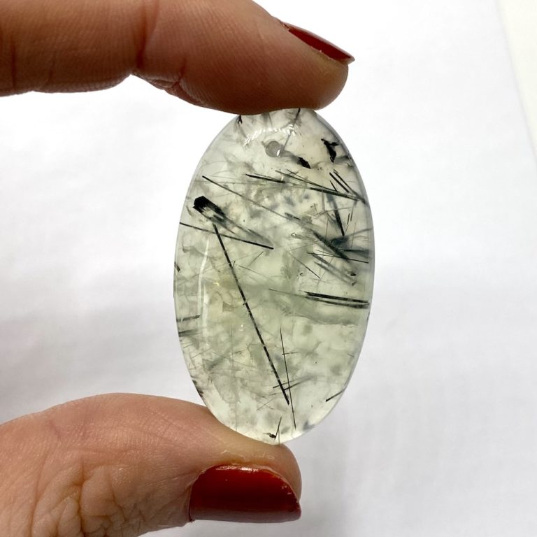 Prehnite Mixed Size & Shape Top Drilled Cabochon Approx 35 - 45mm with 0.8mm Drill Hole - Image 6