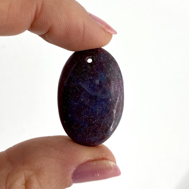 Ruby in Kyanite Mixed Shape Top Drilled Cabochons Approx 20 - 30mm 2 Piece Pack - Image 4