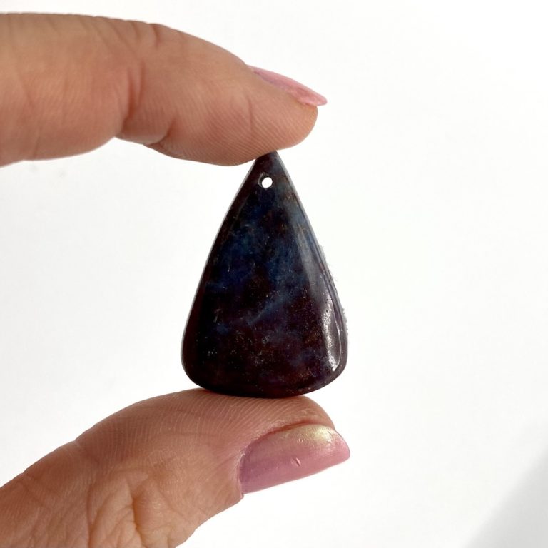 Ruby in Kyanite Mixed Shape Top Drilled Cabochons Approx 20 - 30mm 2 Piece Pack - Image 6