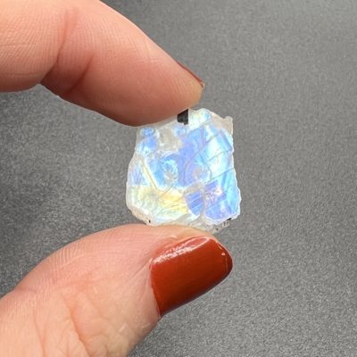 Rainbow Moonstone Slices Approx 15 - 25mm 7 Piece Pack