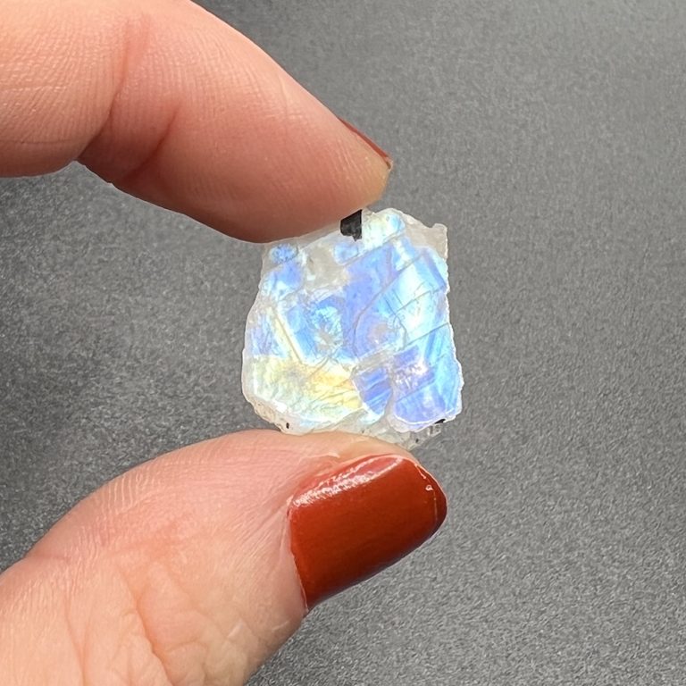 Rainbow Moonstone Slices Approx 15 - 25mm 7 Piece Pack