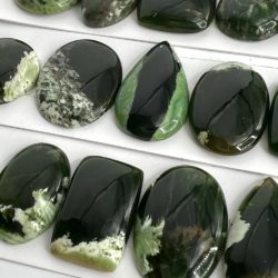 Chrome Chalcedony Mixed Shape Cabochons Approx 20 - 25mm 5 Piece Pack