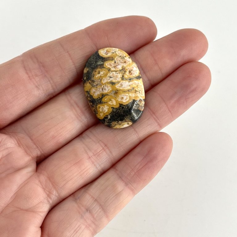Leopard Skin Jasper Mixed Shape Cabochon Approx 30 - 35mm - Image 4