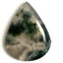 Moss Agate Pear Shape Cabochon Approx 30 - 40mm