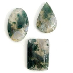 Moss Agate Mixed Shape Cabochon Approx 30 - 40mm
