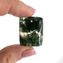 Moss Agate Square Shape Top Drilled Cabochon Approx 25 - 35mm