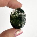 Moss Agate Oval Shape Top Drilled Cabochons Approx 25 - 35mm