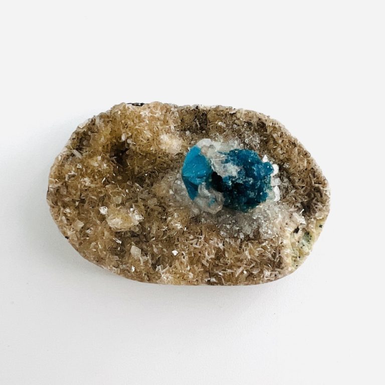 Cavansite Specimen on Matrix Oval Cabochon Approx 35 x 25mm - Image 5