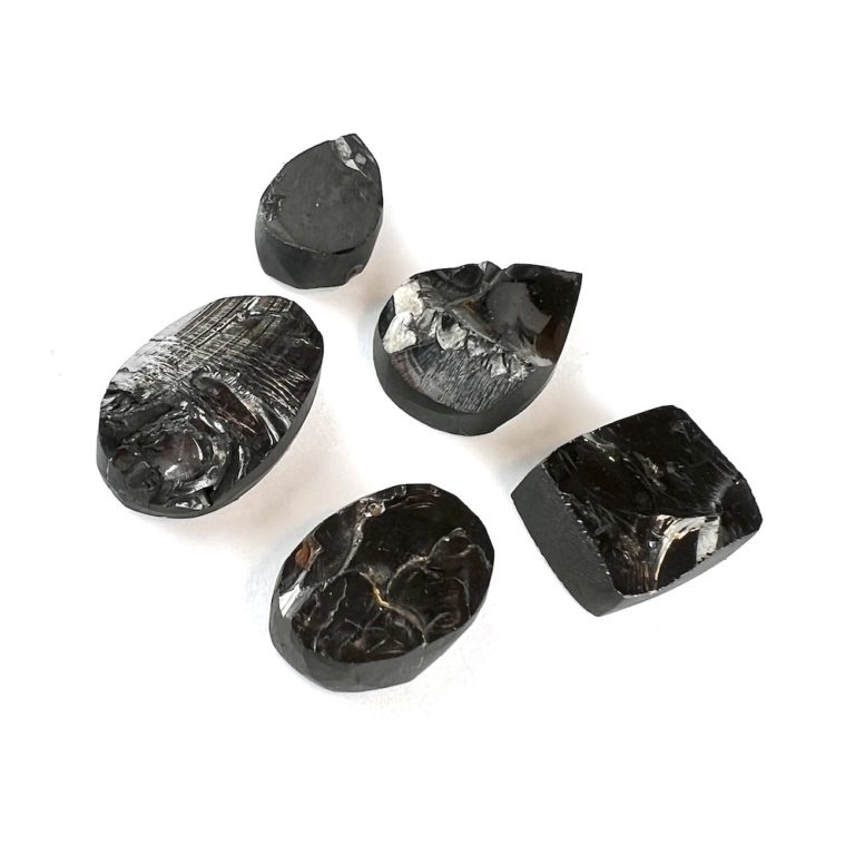 Elite Shungite Druzy Top Mixed Size & Shape Cabochon Approx 15 - 20mm - Image 2