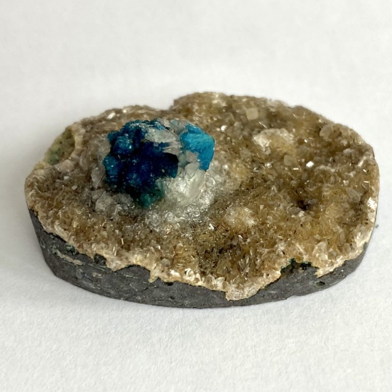 Cavansite Specimen on Matrix Oval Cabochon Approx 35 x 25mm