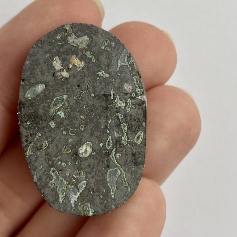 Cavansite Specimen on Matrix Oval Cabochon Approx 35 x 25mm - Image 4