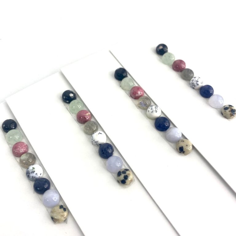 Multi Gemstone 6mm Round Cabochons 8 Piece Pack Set 2 - Image 2