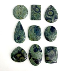 Kambaba Jasper Mixed Shape Top Drilled Cabochon Approx 35 - 40mm with 0.8mm Drill Hole
