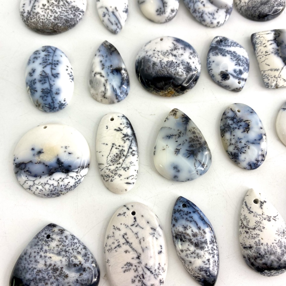 Dendritic Agate Mix Shape 14 Picese ,Cabochon loose Gemstone,Dendritic Agate For Making Jewelry Pendent Size 18x13 To 11x11 MM popular