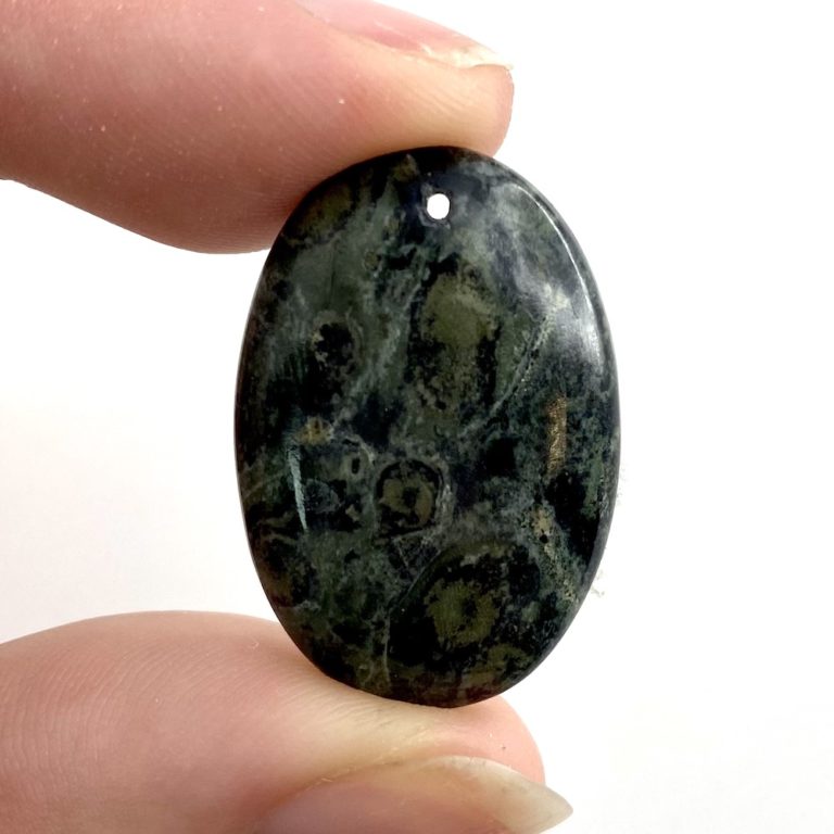 Kambaba Jasper Mixed Shape Top Drilled Cabochons Approx 20 - 25mm with 0.8mm Drill Hole 2 Piece Pack - Image 6