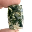 Moss Agate Rectangle Shape Cabochons Approx 25 - 35mm in hand