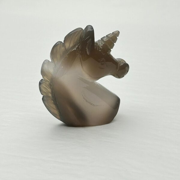 Agate Druzy Unicorn Head Approx 6cm - Image 3