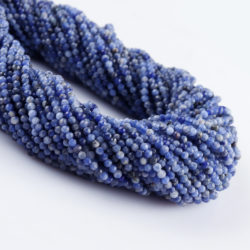 Sodalite Micro Faceted Rounds Beads Approx 2mm 32cm Strand