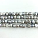 Freshwater Cultured Silver (Dyed) Pearl Nuggets SECONDS Approx 6 - 7mm 36cm String