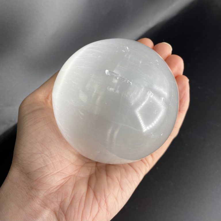 Selenite Sphere Approx 8cm - Image 2