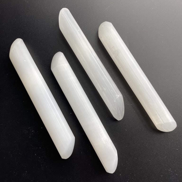 Selenite Angled Wand Approx 15cm - Image 4