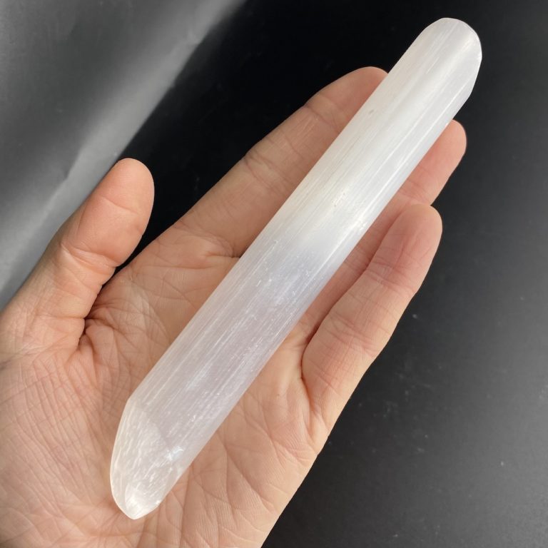 Selenite Angled Wand Approx 15cm - Image 3