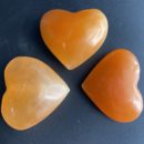 Peach Selenite Heart Approx 5 - 6cm