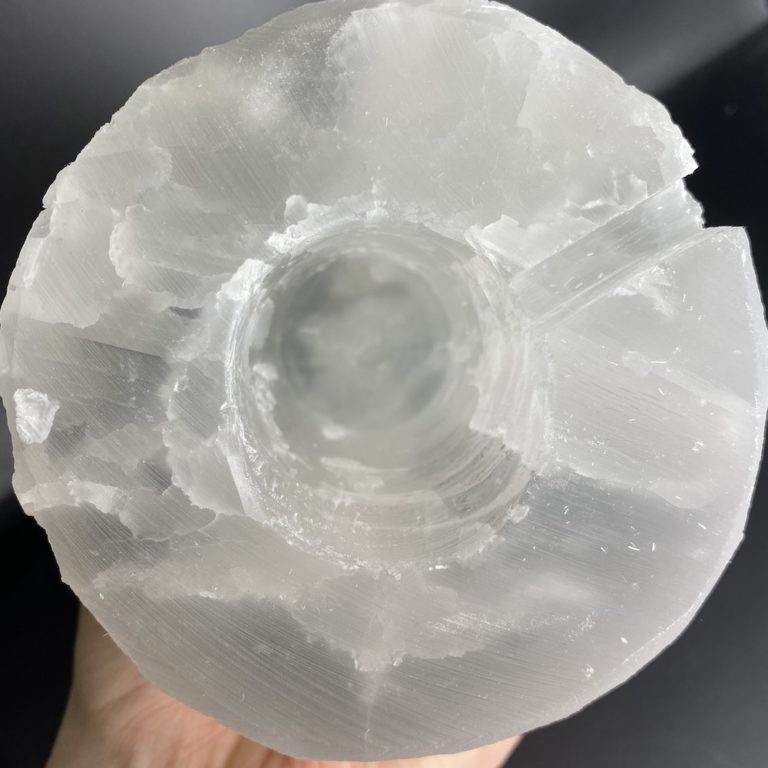 Selenite Rough Cylinder Lamp Approx 20 x 10cm - Image 5