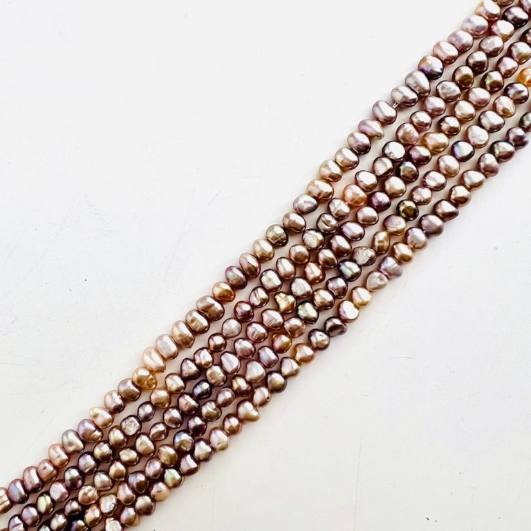 Freshwater Cultured Lavender Pearl Nuggets Approx 4 - 5mm 36cm String - Image 2
