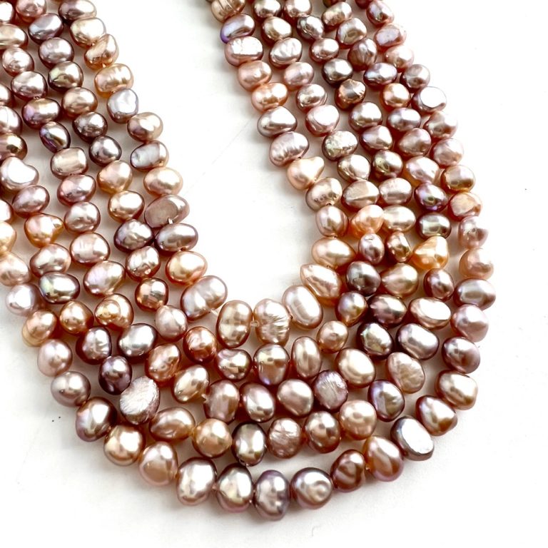 Freshwater Cultured Lavender Pearl Nuggets Approx 4 - 5mm 36cm String - Image 7