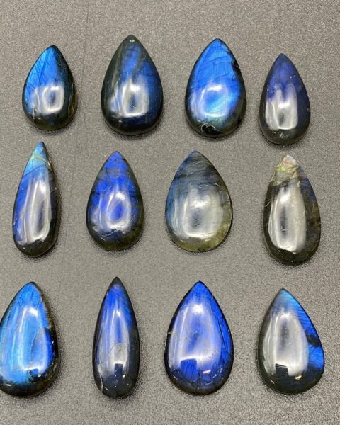 Electric Blue Labradorite Mixed Shape Cabochon Approx 20 - 25mm