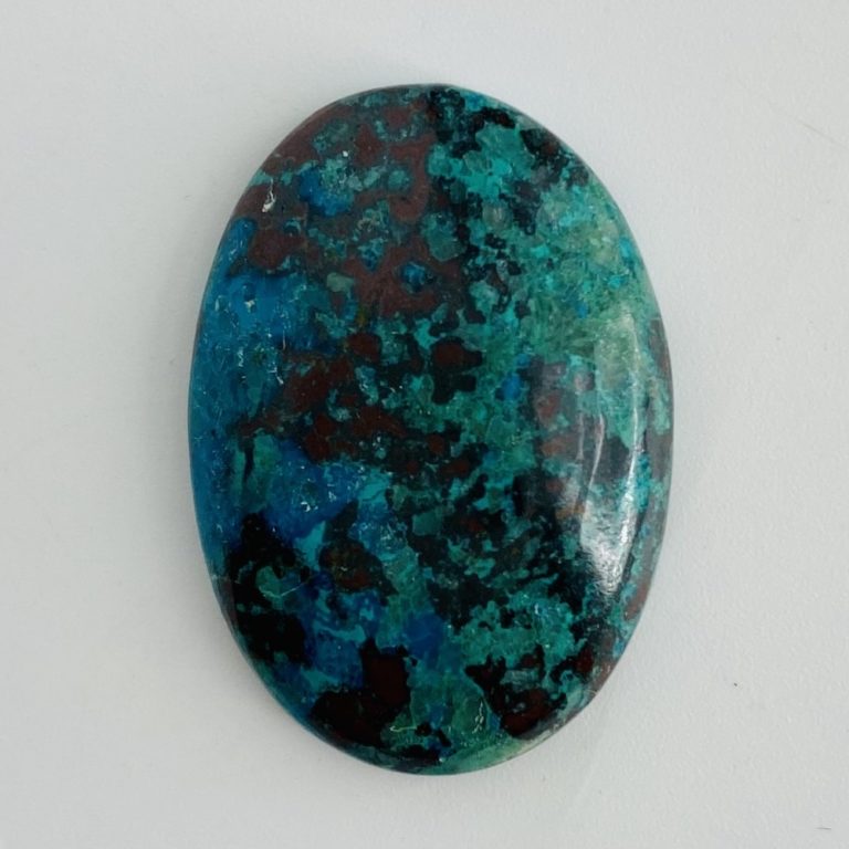 Australian Chrysocolla "Gemmologist's Pick" Cabochon Approx 25 - 30mm - Image 4