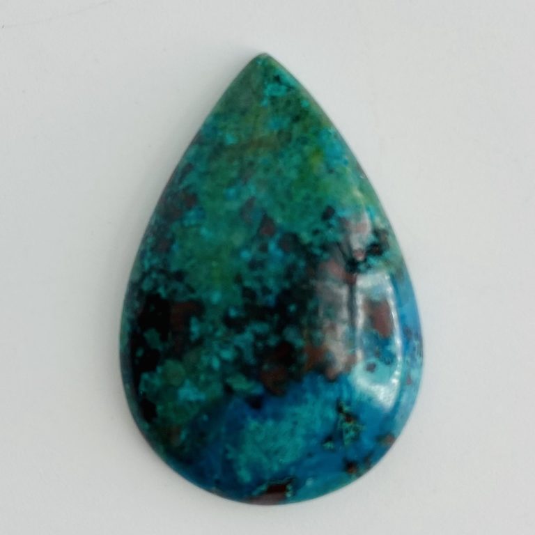 Australian Chrysocolla "Gemmologist's Pick" Cabochon Approx 25 - 30mm - Image 2