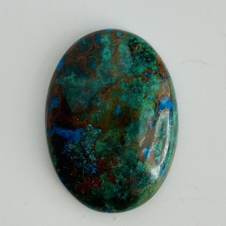 African Chrysocolla "Gemmologist's Pick" Cabochon - Image 2