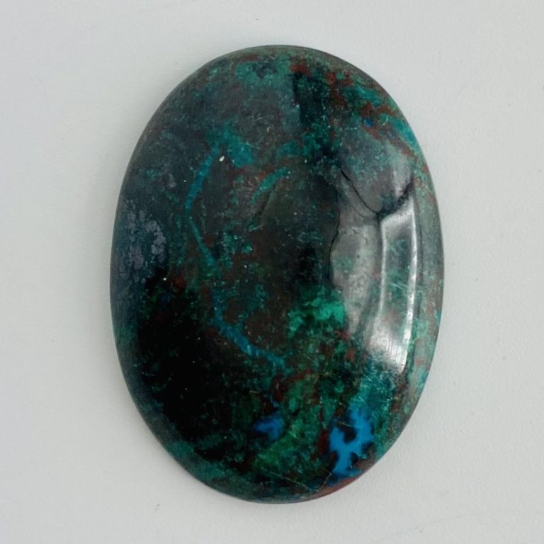 African Chrysocolla "Gemmologist's Pick" Cabochon - Image 4
