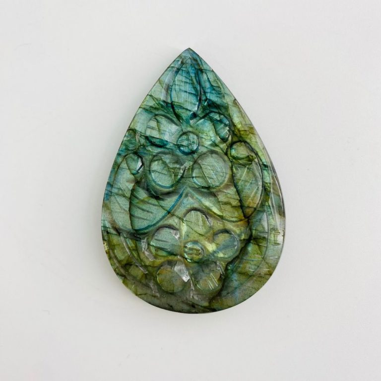 Labradorite Floral Carved "Pick Your Own" Cabochon - Image 7