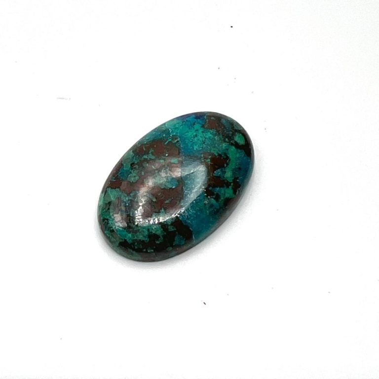 Australian Chrysocolla "Gemmologist's Pick" Cabochon Approx 25 - 30mm - Image 6