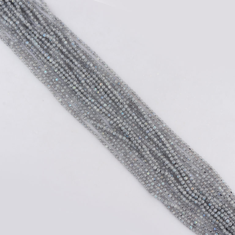 Labradorite Micro Faceted Rounds Beads Approx 2mm 32cm Strand - Image 4