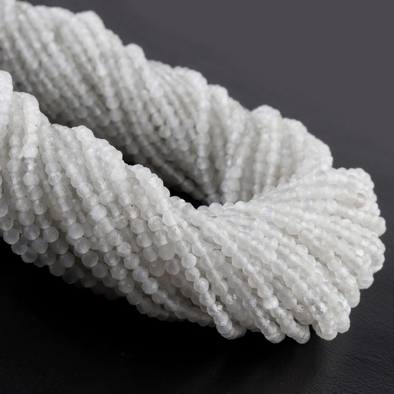 Rainbow Moonstone Micro Faceted Rounds Beads Approx 2mm 32cm Strand