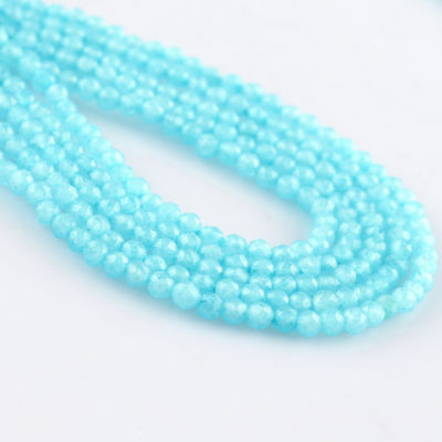 Amazonite Micro Faceted Rounds Beads Approx 2mm 32cm Strand