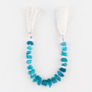 Neon Apatite Centre Drilled Raw Nuggets Approx 10 - 15mm Beads 8 - 12 Pieces Per Strand