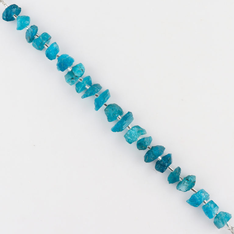 Neon Apatite Centre Drilled Raw Nuggets Approx 10 - 15mm Beads 8 - 12 Pieces Per Strand - Image 4