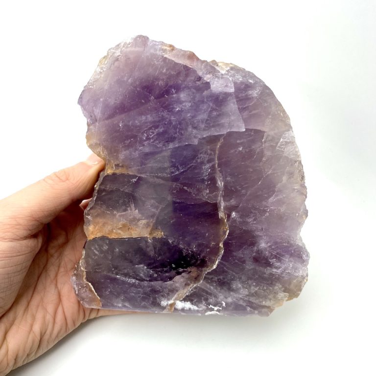 Amethyst Polished Freeform Slice Approx 12.5 x 10cm
